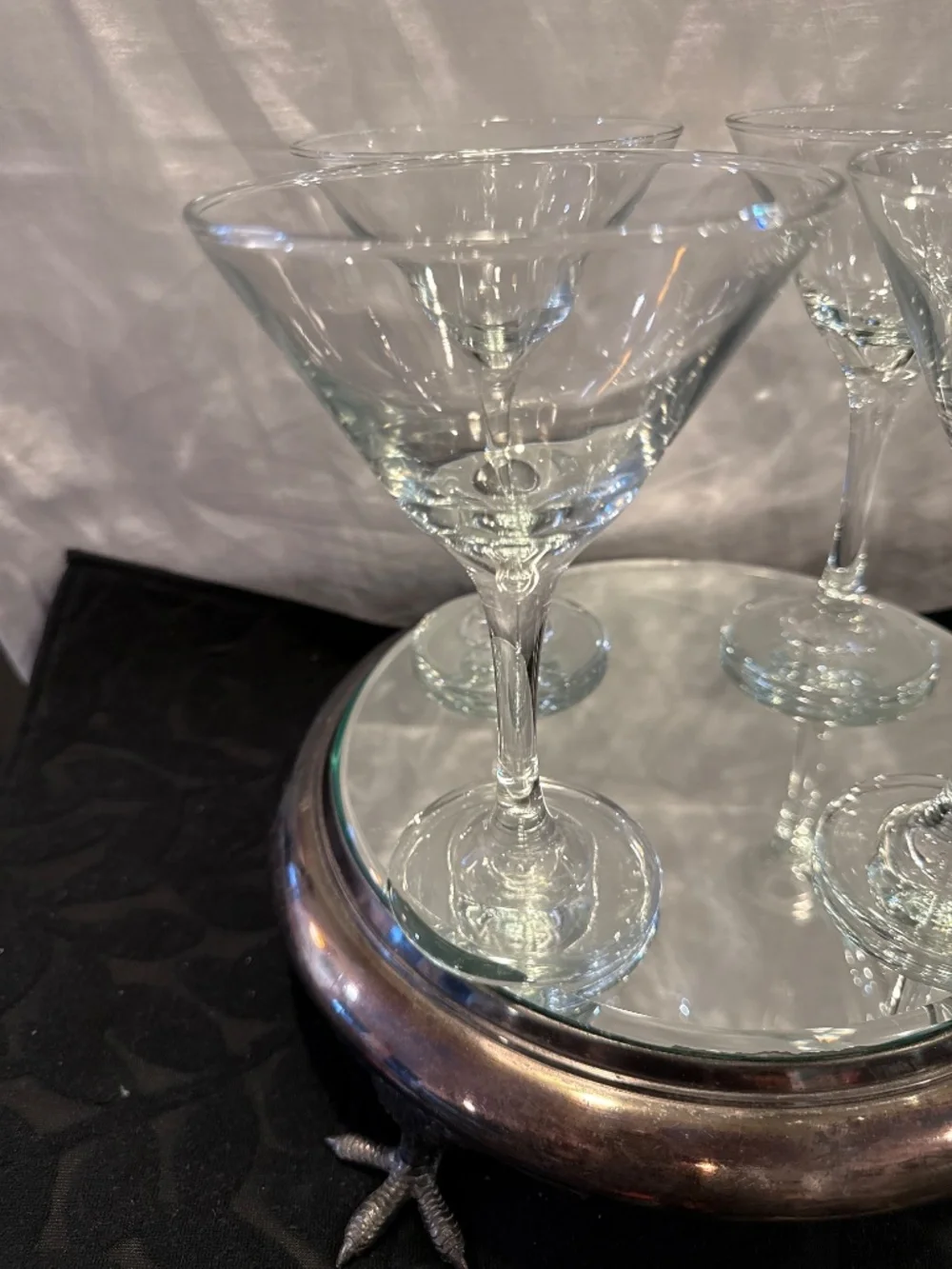 Set of 4  Vintage Libbey embassy Martini glasses